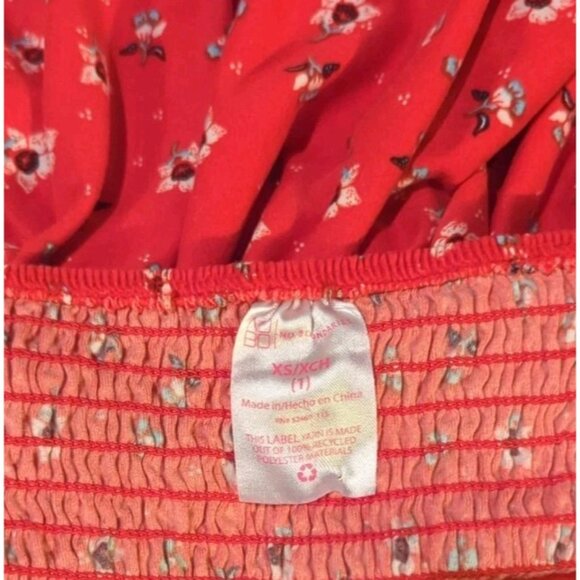 NOBO Juniors Size XS (1) Convertible Foam Cup Halter‎ Red Floral Bandana Trim - Picture 6 of 11